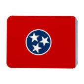 テネシー州旗を持つ愛国的な柔軟な磁石 マグネット (横)