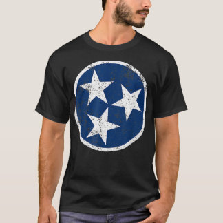 テネシー州旗スターロゴボランティア州ナッシュビル Tシャツ