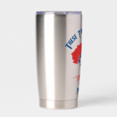 テネシー州旗ツリー 保温保冷タンブラー (正面)