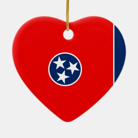 テネシー州旗デザイン セラミックオーナメント (裏面)