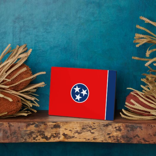 テネシー州旗デザイン フォトプラーク (側面)