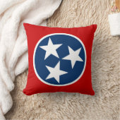 テネシー州旗ブルーホワイトスターズ クッション (ブランケット)