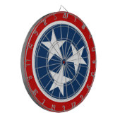 テネシー州旗ブルーホワイトスターズ ダーツボード (正面左)