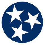 テネシー州旗ブルーホワイトスターズ フォトスカルプチャー<br><div class="desc">テネシー州旗ブルーホワイトスターズはテネシー州旗の愛国的なシンボルである。</div>