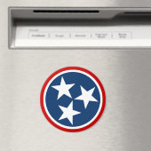 テネシー州旗ブルーホワイトスターズ マグネット (インサイチュ (食洗機))