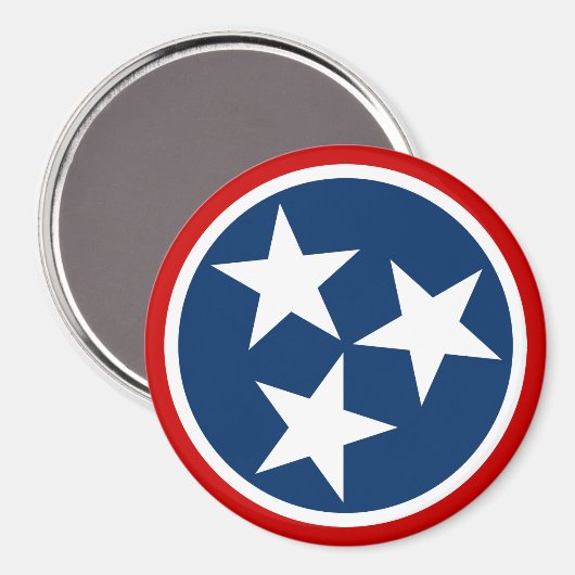 テネシー州旗ブルーホワイトスターズ マグネット (正面/裏面)