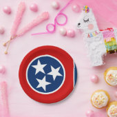 テネシー州旗プレート、パーティー、スポーツ、テネシー ペーパープレート