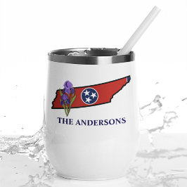 テネシー州旗州花菖蒲カスタム文字