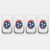 テネシー州旗 ガラス缶 (正面)