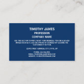 テネシー州旗、テネシー州旗 名刺 (裏面)