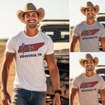 テネシー州旗&フラワーパープルアイリスカスタム文字