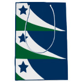 テネシー州春ヒル国旗 ミディアムペーパーバッグ (正面)