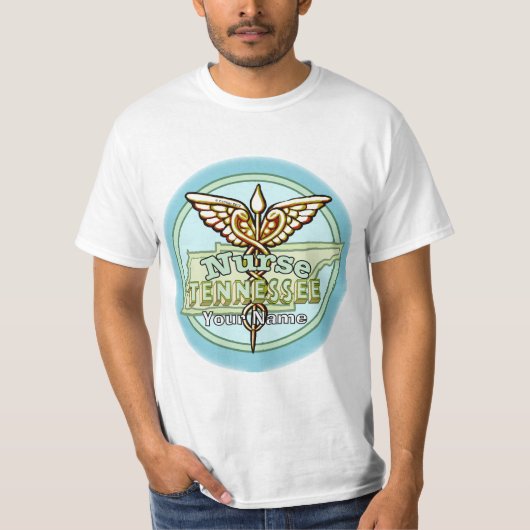 テネシー州看護師カドゥケウス Tシャツ (正面)