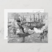 「テネシー州」の降伏、可動装置の戦い ポストカード (正面/裏面)