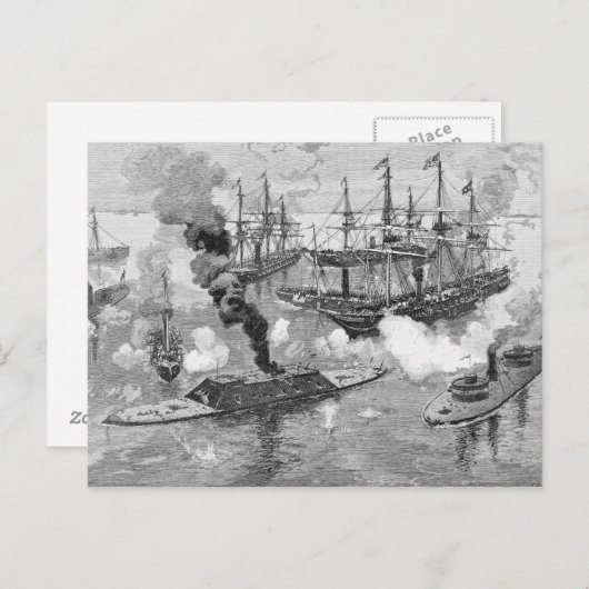 「テネシー州」の降伏、可動装置の戦い ポストカード (正面/裏面)