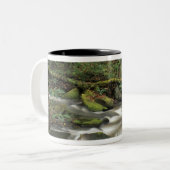 テネシー州、アメリカ。ビッグサウスフォーク国立川 ツートーンマグカップ (正面左)