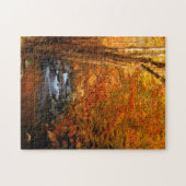 テネシー州、アメリカ。ラッシングマウンテンクリーク2 ジグソーパズル (横)