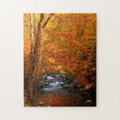 テネシー州、アメリカ。ラッシングマウンテンクリーク2 ジグソーパズル (縦)