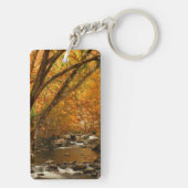 テネシー州、アメリカ。ラッシングマウンテンクリーク3 キーホルダー (裏面)