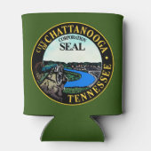 テネシー州，チャタヌーガのシール 缶クーラー (裏面)