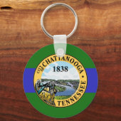 テネシー州，チャタヌーガ国旗 キーホルダー (正面)