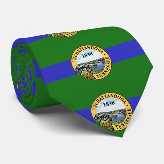 テネシー州，チャタヌーガ国旗 ネクタイ (ロール)