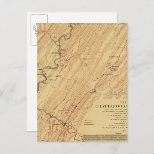 テネシー州,チャタヌーガ ポストカード (正面/裏面)