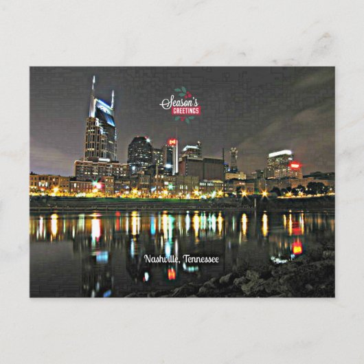 テネシー州,ナッシュビルからのシーズンの挨拶 シーズンポストカード (正面)