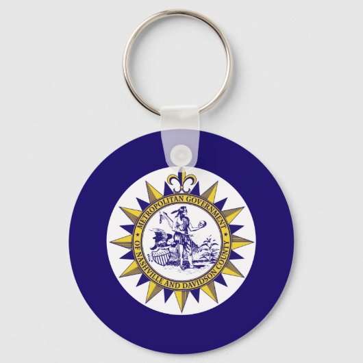 テネシー州,ナッシュビルの国旗 キーホルダー (正面)
