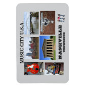 テネシー州，ナッシュビルの幻影 マグネット (縦)