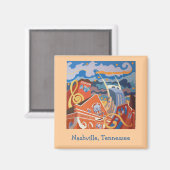 テネシー州，ナッシュビル マグネット (正面/裏面)