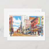 テネシー州，ノックスビルのヴィンテージの景色 ポストカード (正面/裏面)