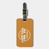 テネシー州，ピジョン川 ラゲッジタグ (正面縦)