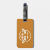 テネシー州，ピジョン川 ラゲッジタグ (裏面縦)