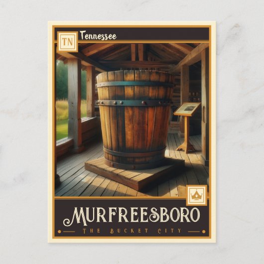 テネシー州，ムルフリーズボロ |ヴィンテージ ポストカード (正面)
