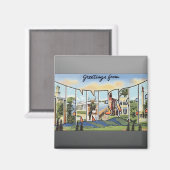 テネシー州，ヴィンテージ マグネット (正面/裏面)