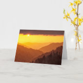 テネシー州、雲が谷を埋める カード (黄色い花)