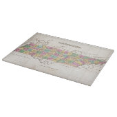 テネシー州(1827年)のヴィンテージの地図 カッティングボード (角)