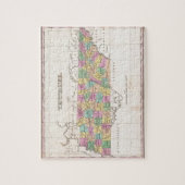 テネシー州(1827年)のヴィンテージの地図 ジグソーパズル (縦)