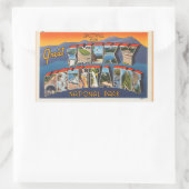 テネシー州、4つのスモーキーMtnのシート。NatPk.スタンプ 長方形シール (バッグ)