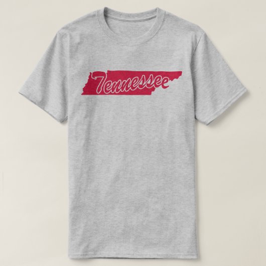 テネシー州Tシャツの州 Tシャツ (デザイン正面)