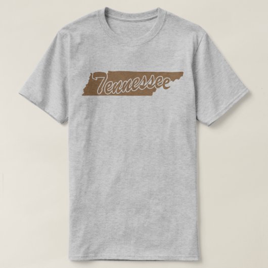 テネシー州Tシャツの州 Tシャツ (デザイン正面)