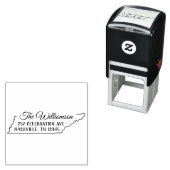 テネシー差出人住所スタンプ自己インク セルフインキングスタンプ (インサイチュ)