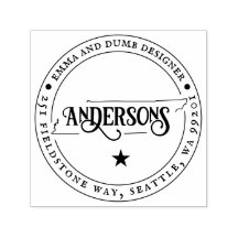 テネシー差出人住所スタンプ自己インク