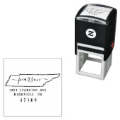 テネシー差出人住所スタンプ自己インク セルフインキングスタンプ (インサイチュ)