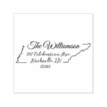 テネシー差出人住所スタンプ自己インク