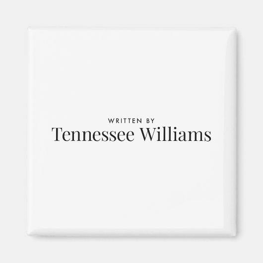 テネシー書ウィリアムズ マグネット (正面)