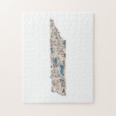 テネシー様式テネショーンヴィンテージ写真マップ ジグソーパズル (縦)