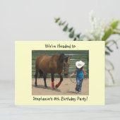 テネシー歩くホースアンドガール-パーティー 招待状 (スタンド正面)