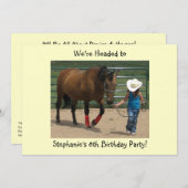 テネシー歩くホースアンドガール-パーティー 招待状 (正面/裏面)